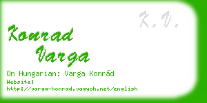 konrad varga business card