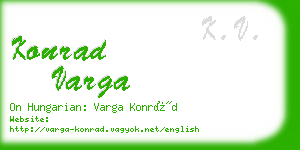 konrad varga business card